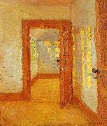 Anna Ancher interior oil painting on canvas